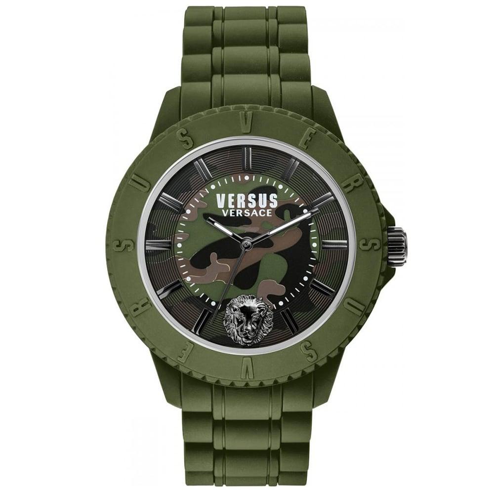 Versace Versus Versace Tokyo R Camo Dial Watch in Army Green (Green