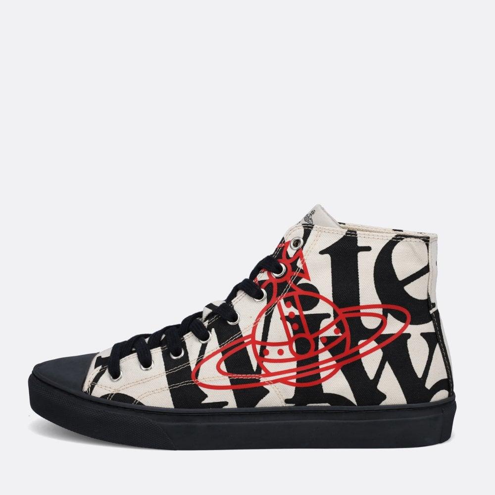 Vivienne Westwood High Top Logo Sneakers in Black for Men Lyst