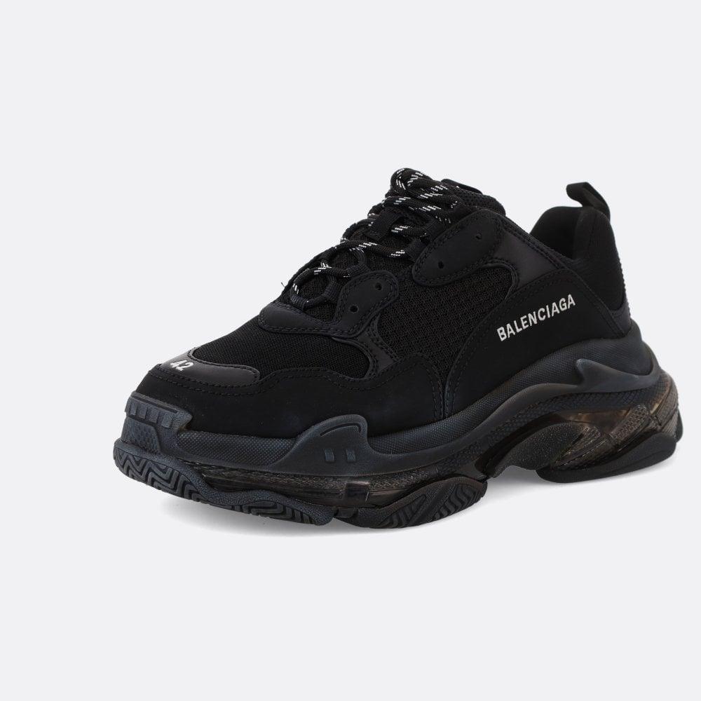 Balenciaga Triple S Clear Sole Trainers in Black for Men | Lyst