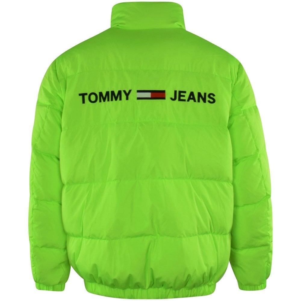 Tommy Hilfiger Denim Fluro Green Reversible Jacket in Black for Men | Lyst