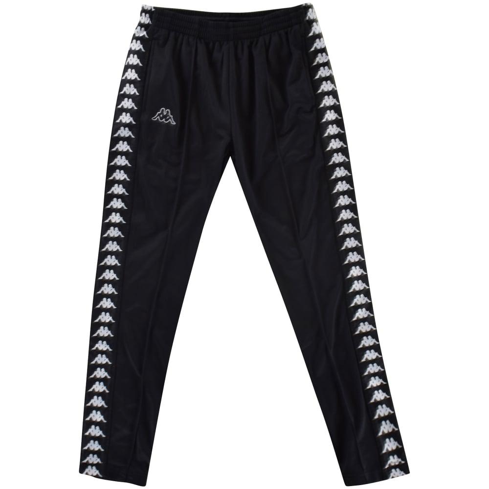 Kappa Black/black Slim Fit Sweatpants for Men | Lyst
