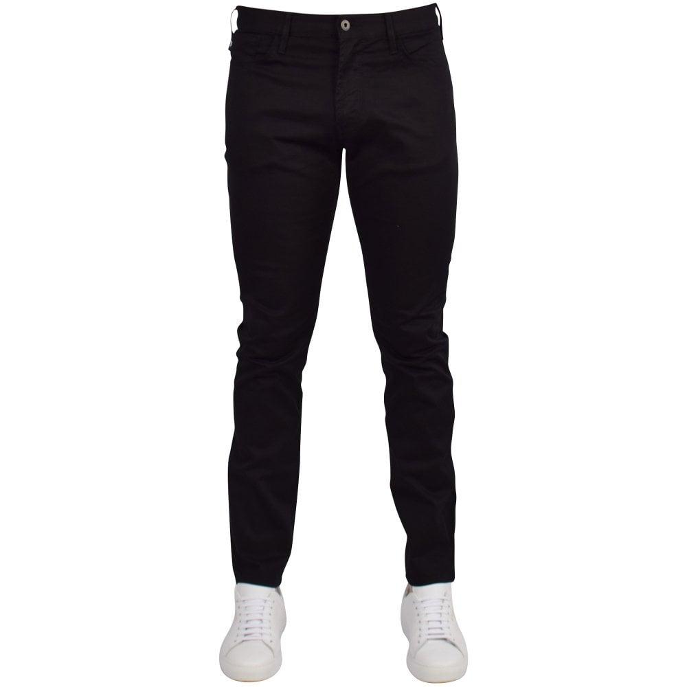 Emporio Armani J06 Slim Jeans in Black for Men | Lyst