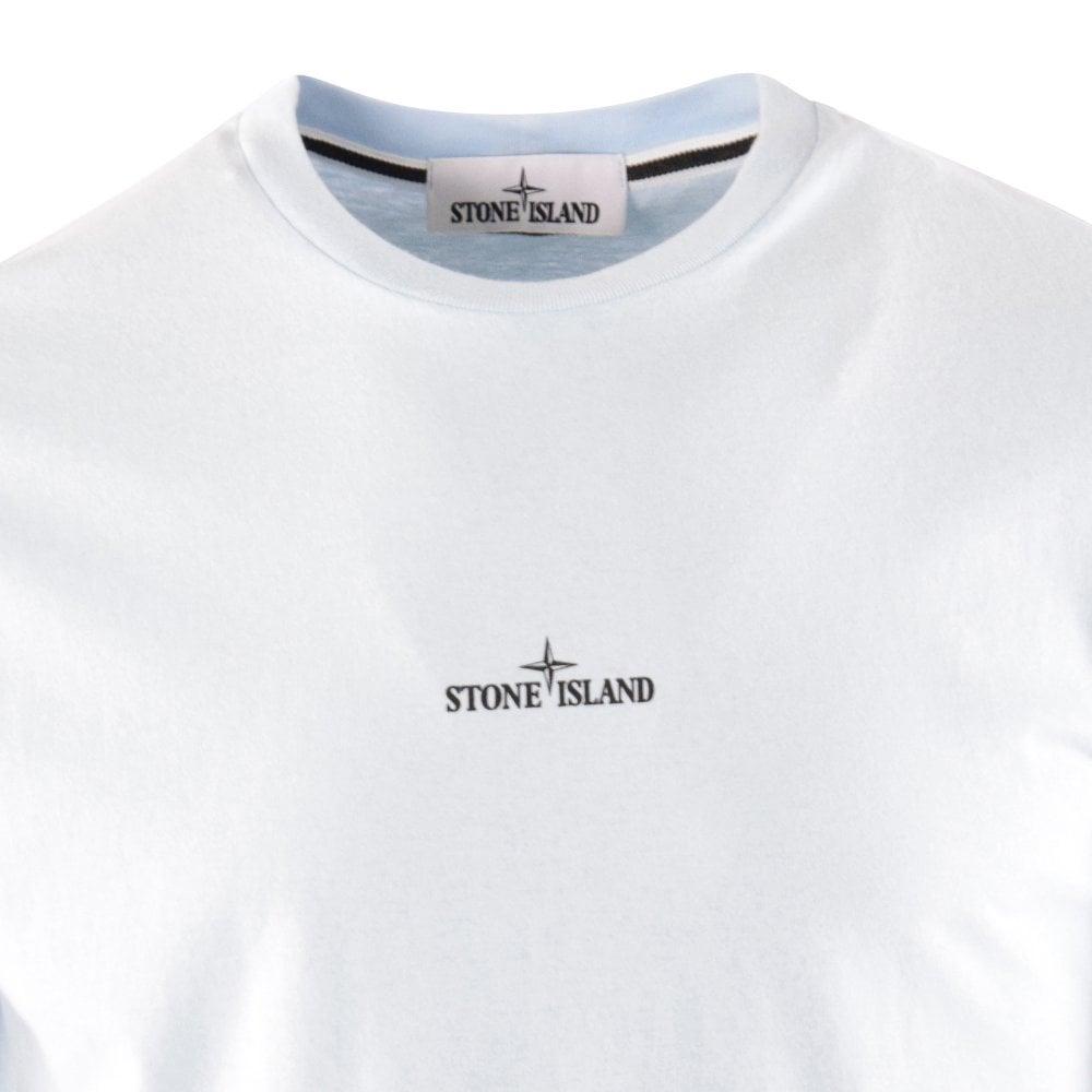 white stone island tee