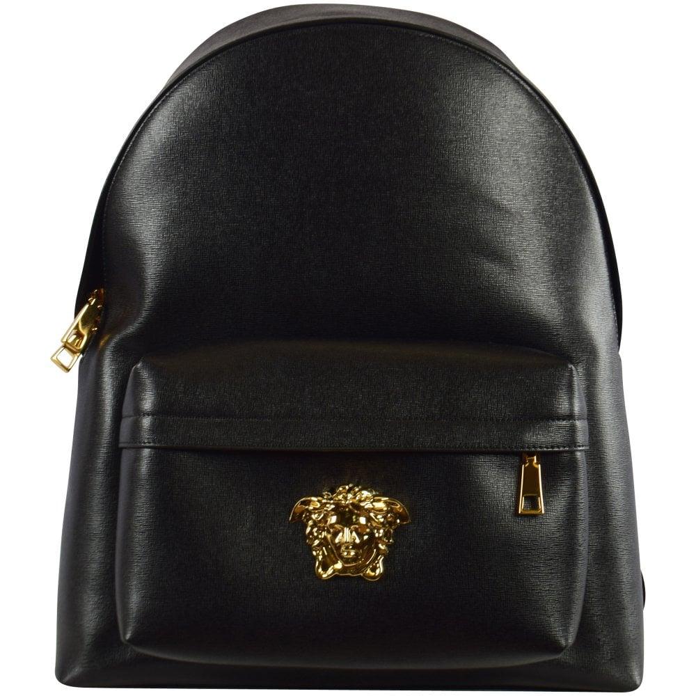versace leather backpack