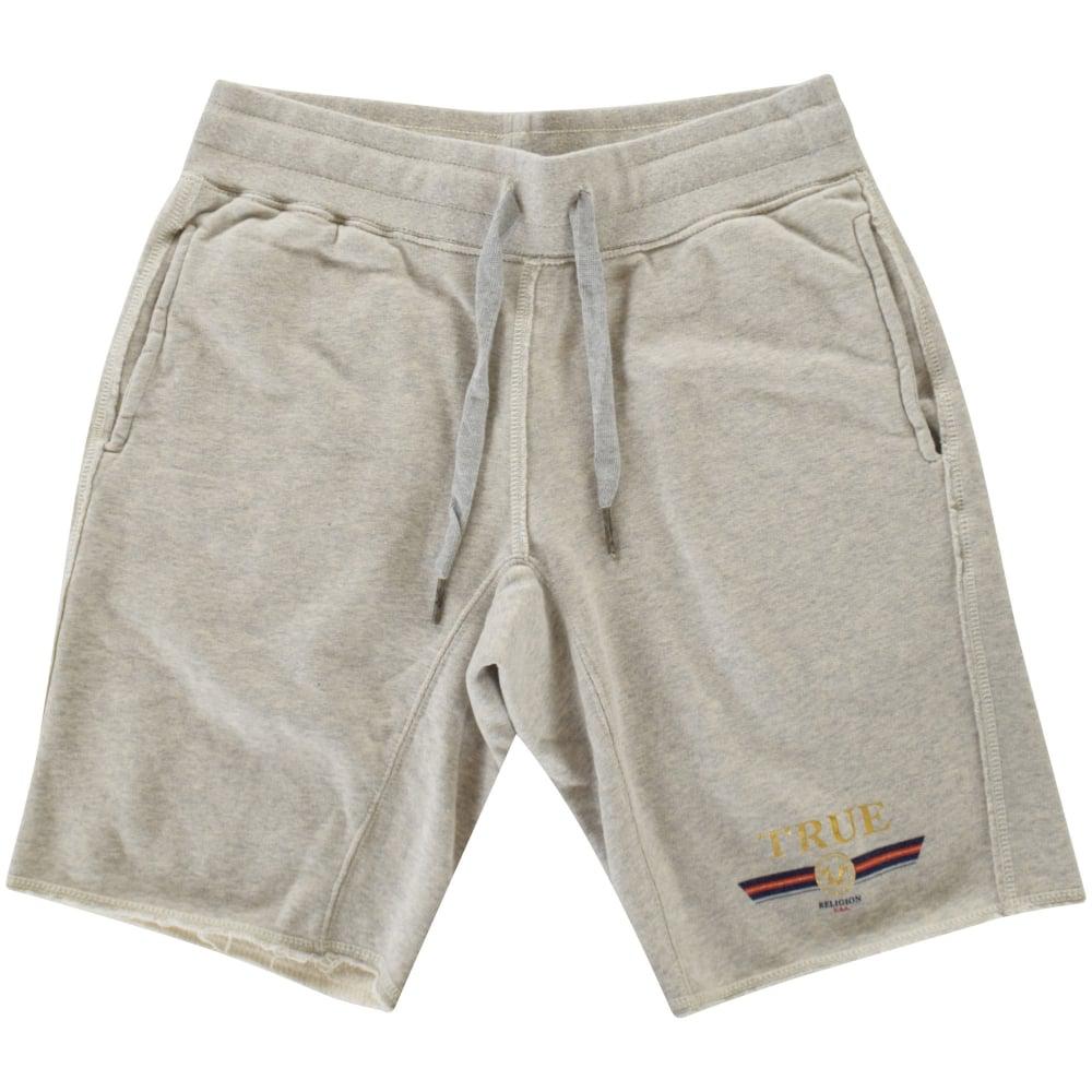 True Religion Printed Fleece Shorts in 