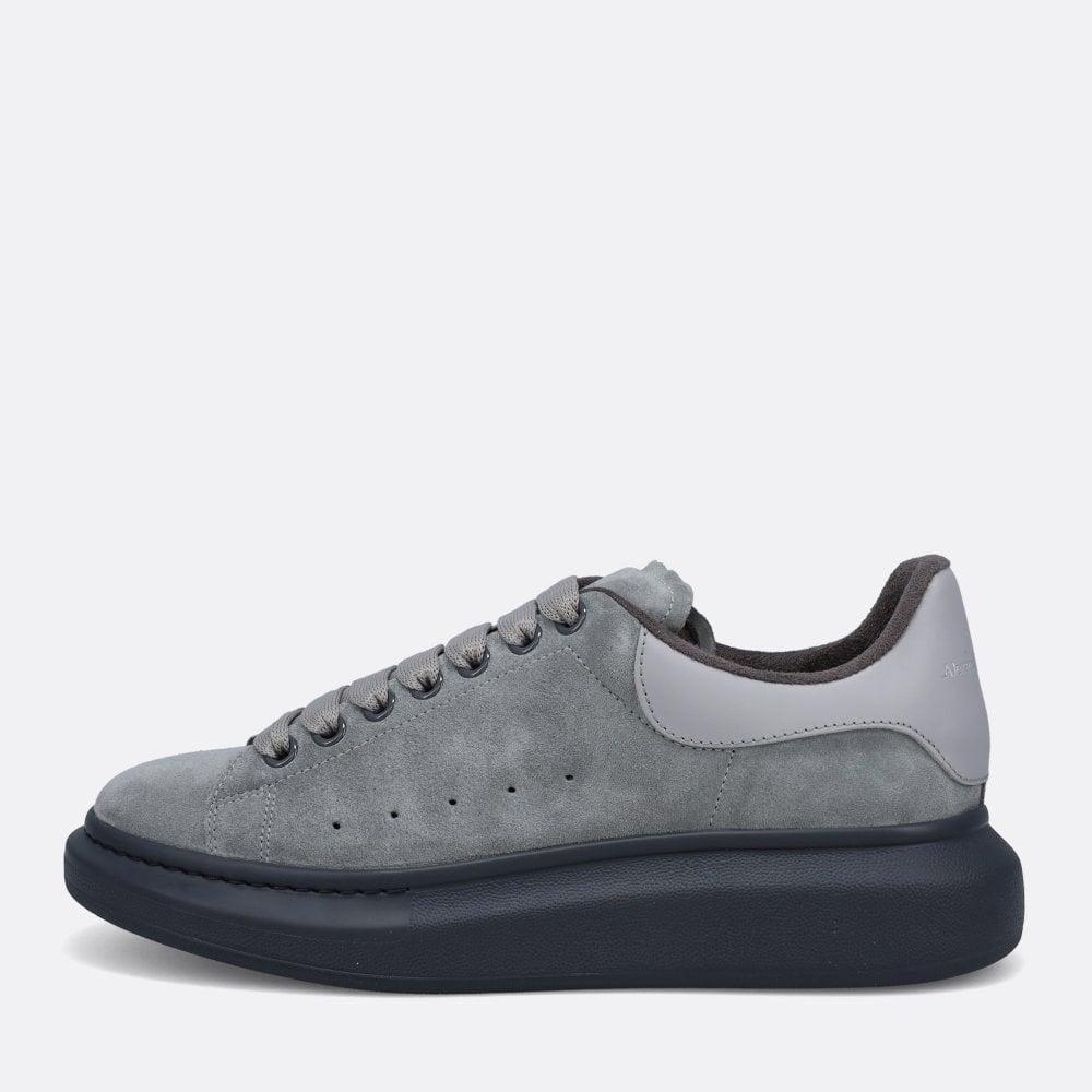 willekeurig Zwaaien duisternis Alexander McQueen Grey Suede Oversized Sneakers in Gray for Men | Lyst