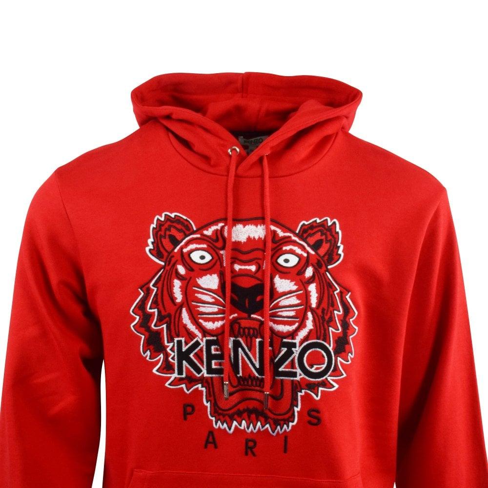 tiger embroidered hoodie