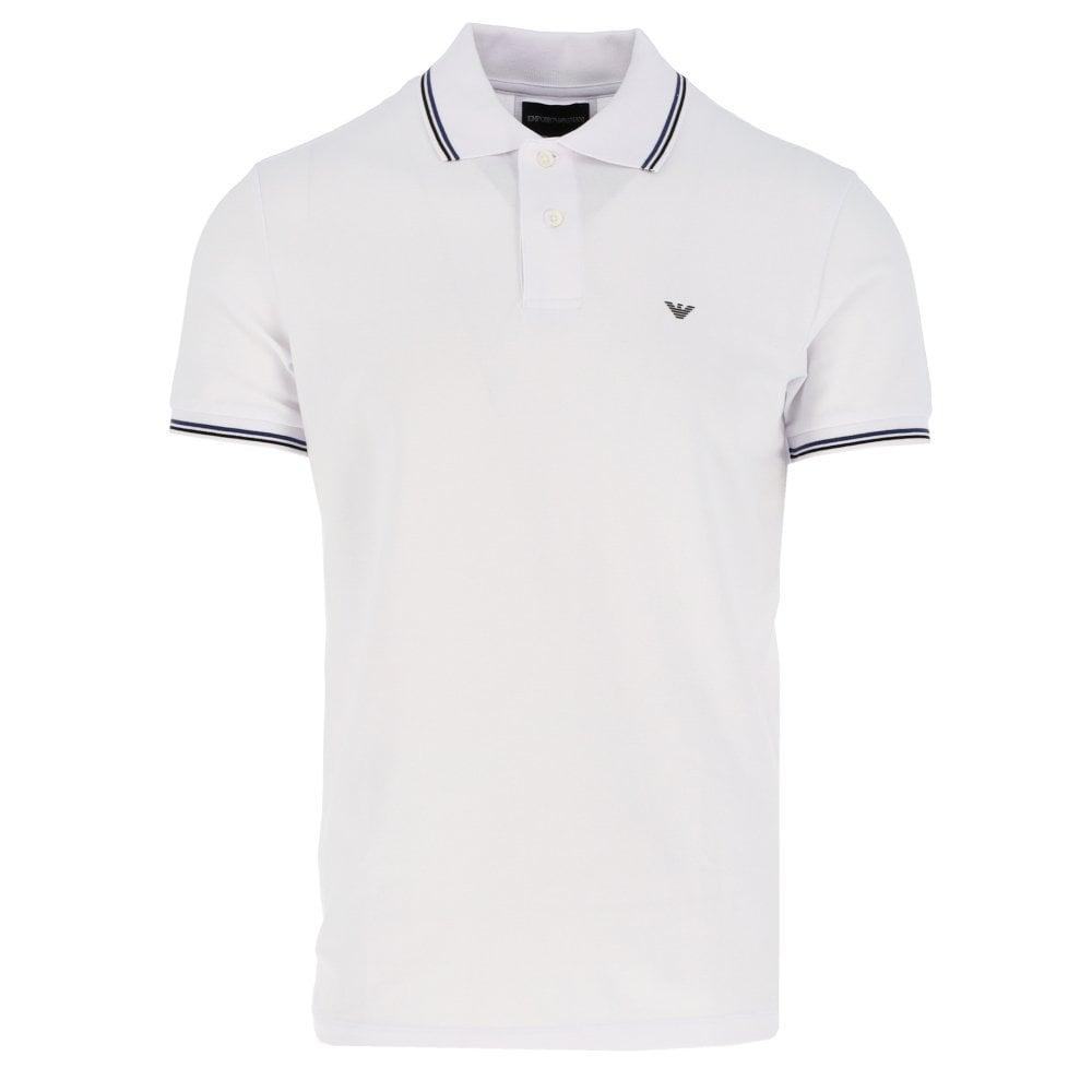 emporio armani polo shirt white