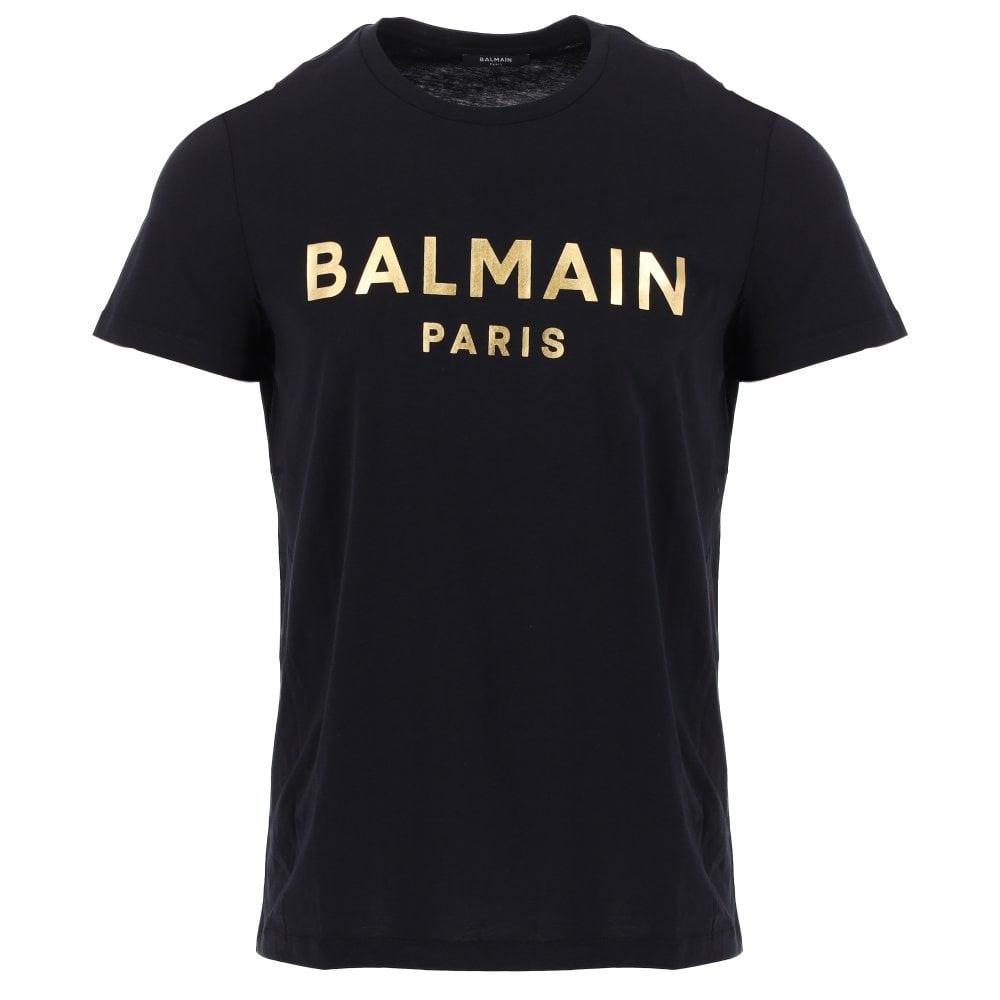 Eftermæle Kakadu Giv rettigheder Balmain & Gold T-shirt in Black for Men | Lyst