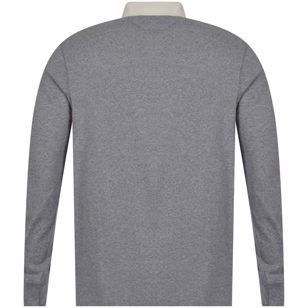 Polo Ralph Lauren Heather Grey Iconic Rugby Polo Shirt in Gray for Men