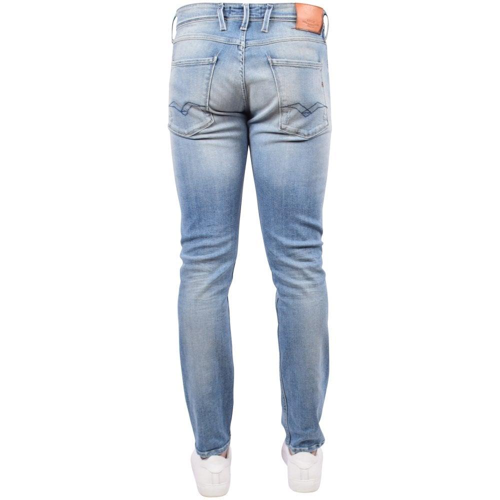Replay Light Blue Anbass Jeans for Men | Lyst