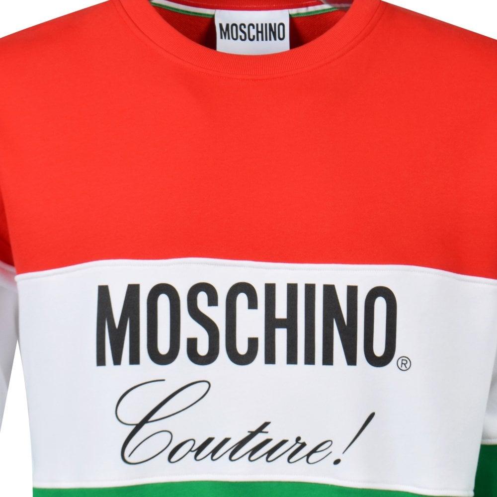 red moschino sweatshirt