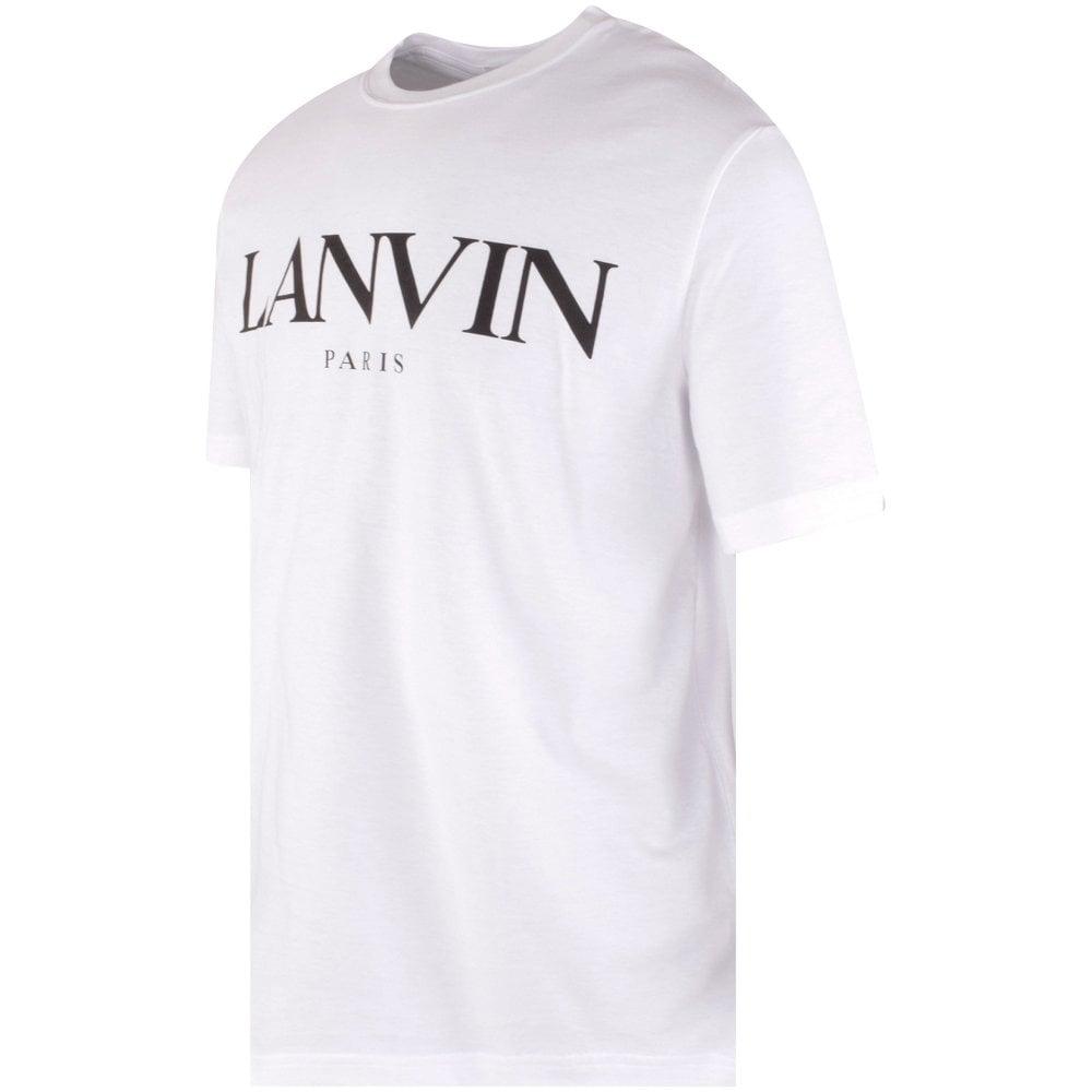 Lanvin White Large Logo T-shirt - Men from Brother2Brother UK
