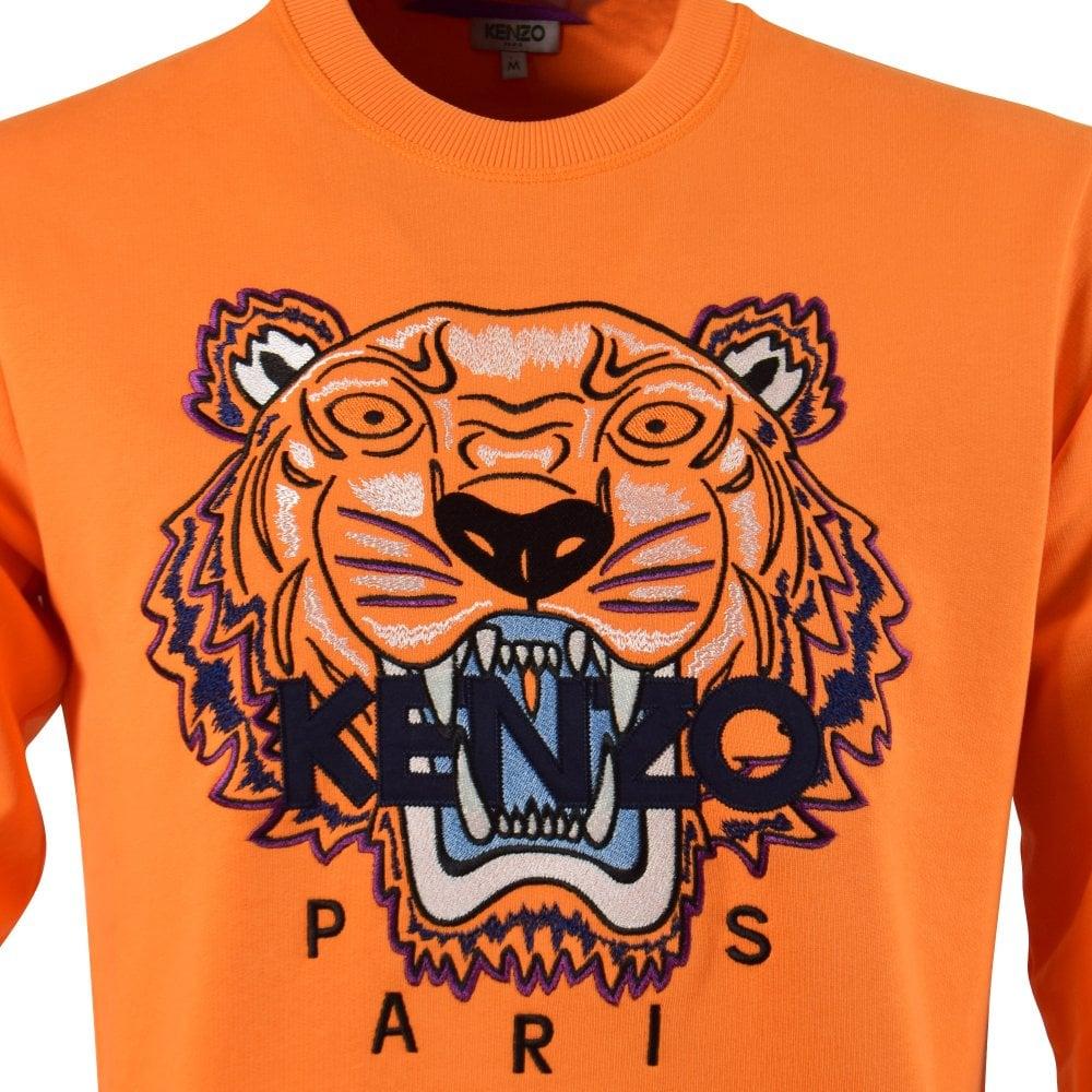 KENZO Orange Tiger Sweatshirt for Men - Lyst
