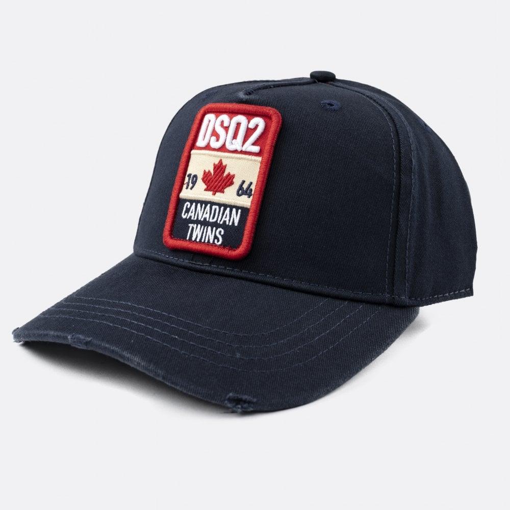 DSquared² Canadian Twins Baseball Cap in Blue for Men | Lyst