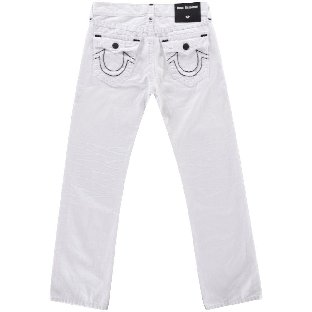 white jeans true religion