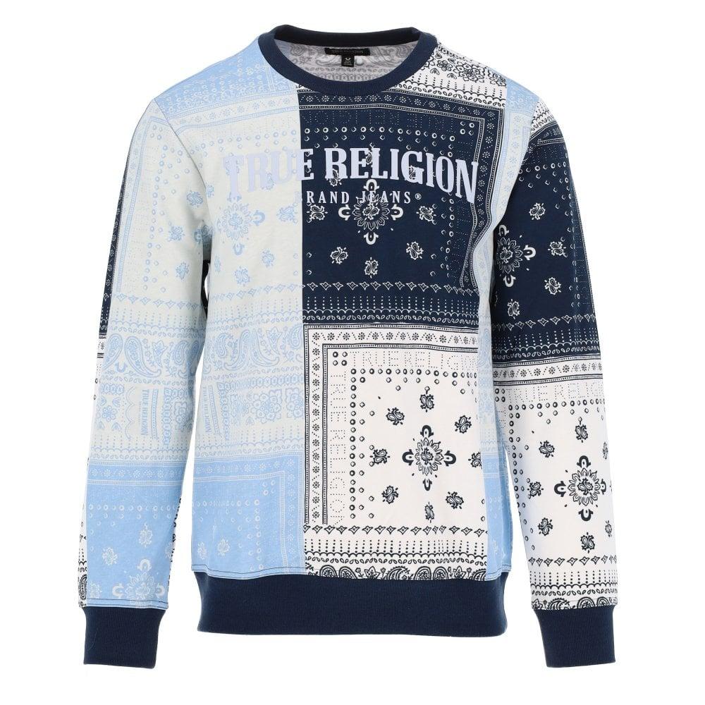 True Religion Bandana Print Sweatshirt 
