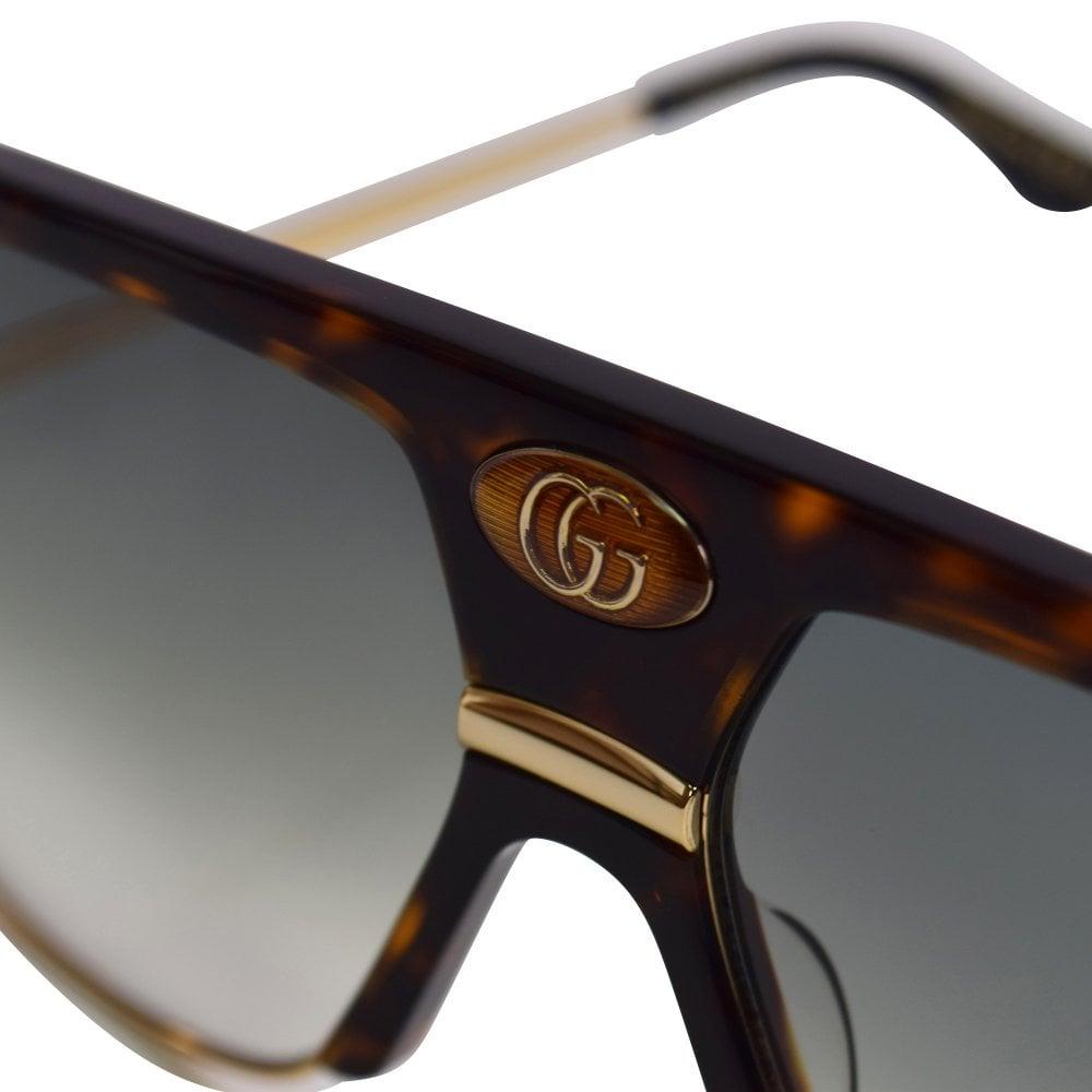 gucci havana gold sunglasses