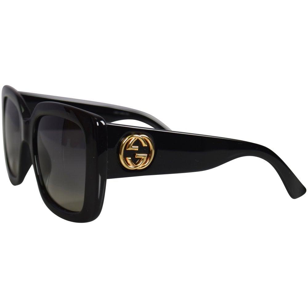 gucci black oversized sunglasses