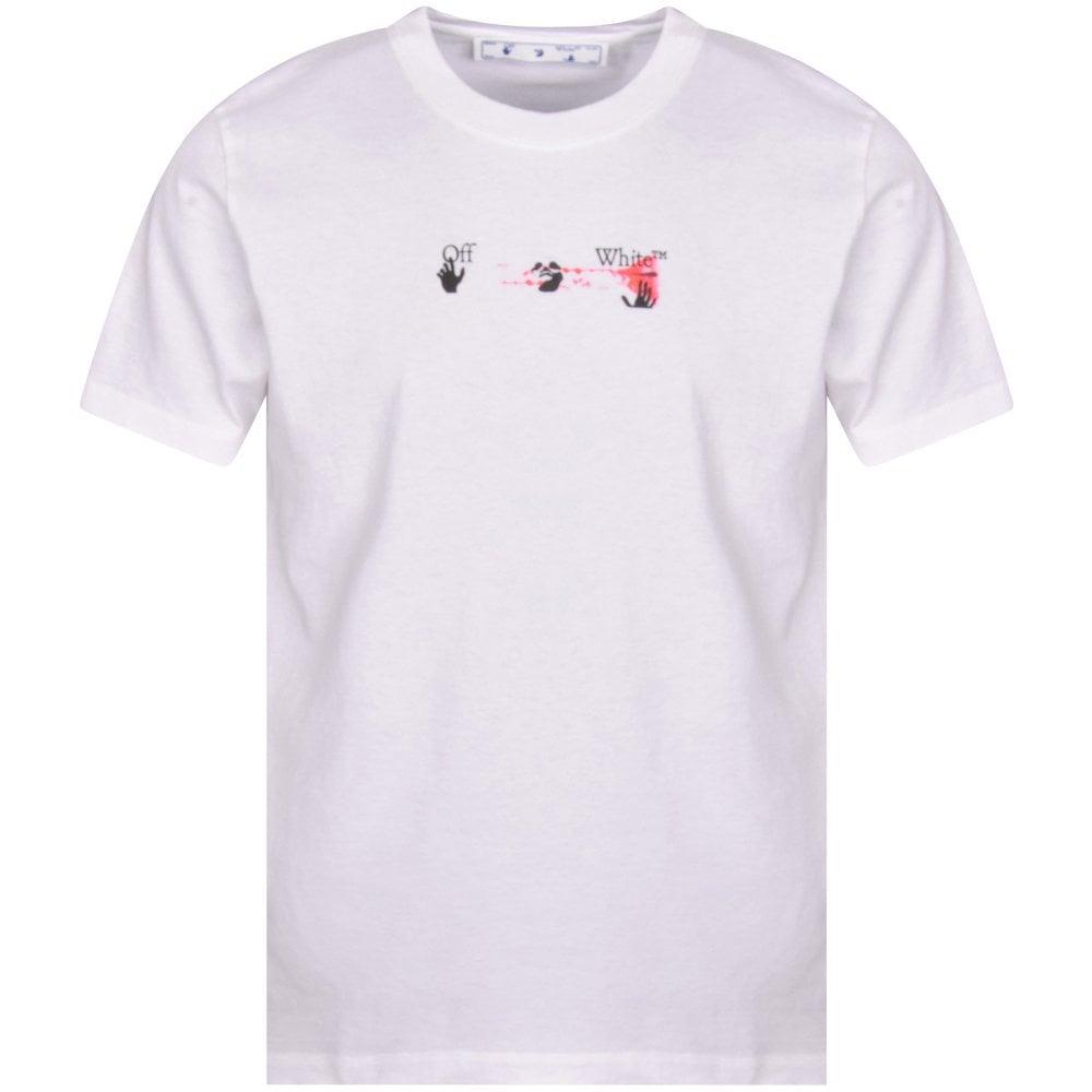 Off-White c/o Virgil Abloh White Acrylic Arrow Motif T-shirt for