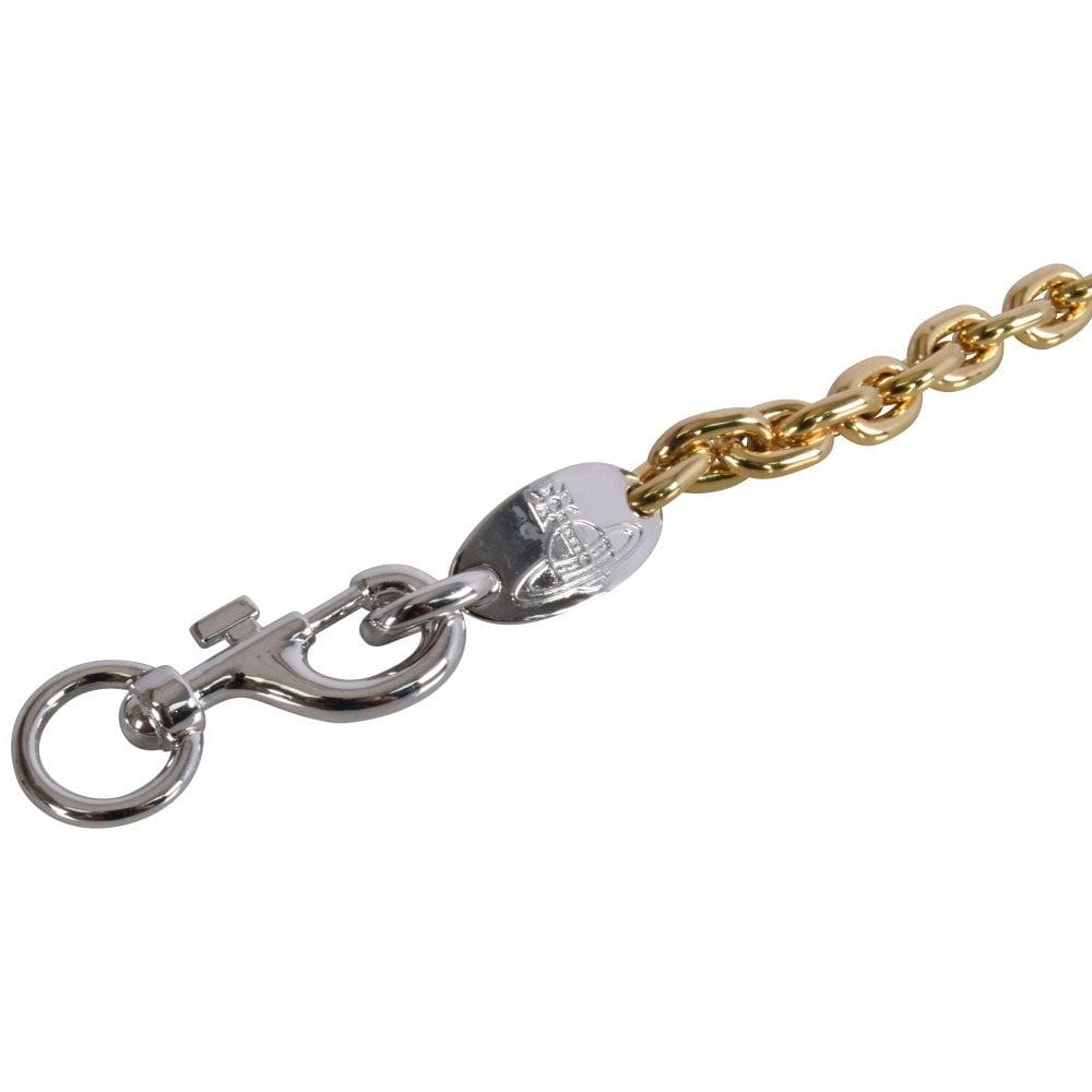 Vivienne Westwood Gold/silver Chunky Chain Bracelet in Metallic for Men Lyst