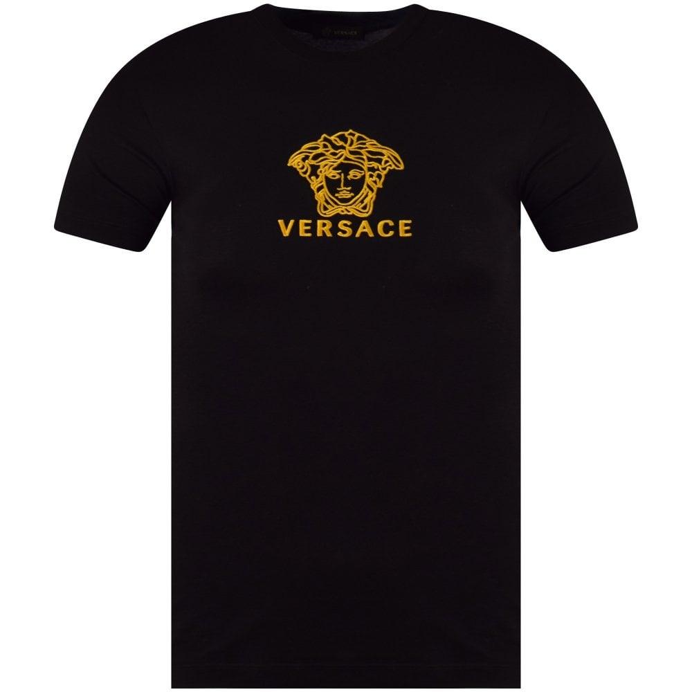 Versace Cotton Embroidered Medusa T 