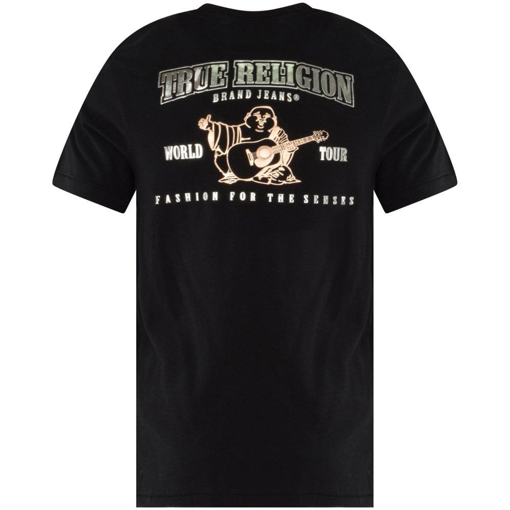black and gold true religion shirt