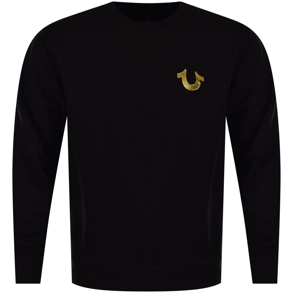 true religion black sweater