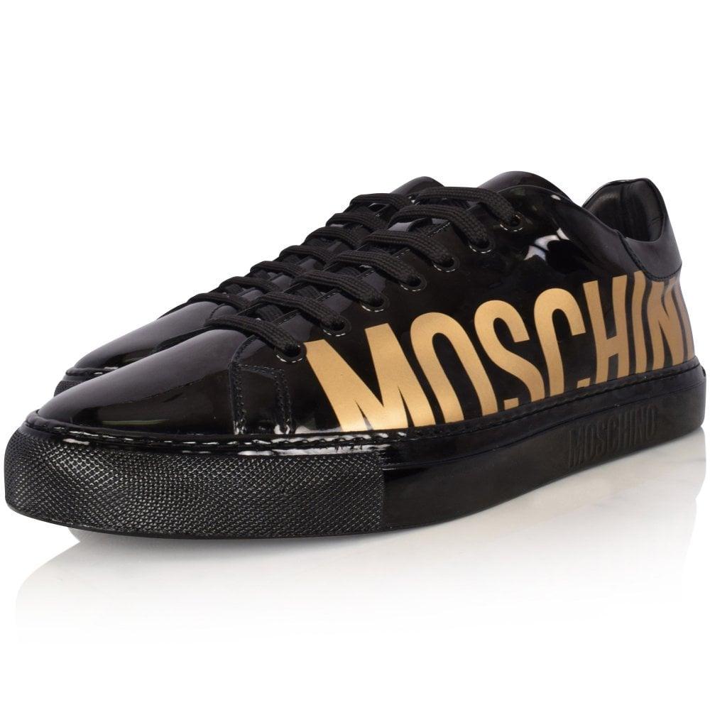 gold moschino sneakers