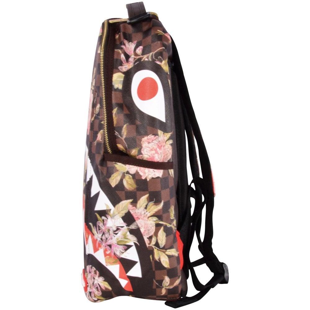 Sprayground Flowers Check Backpack in Brown for Men Lyst