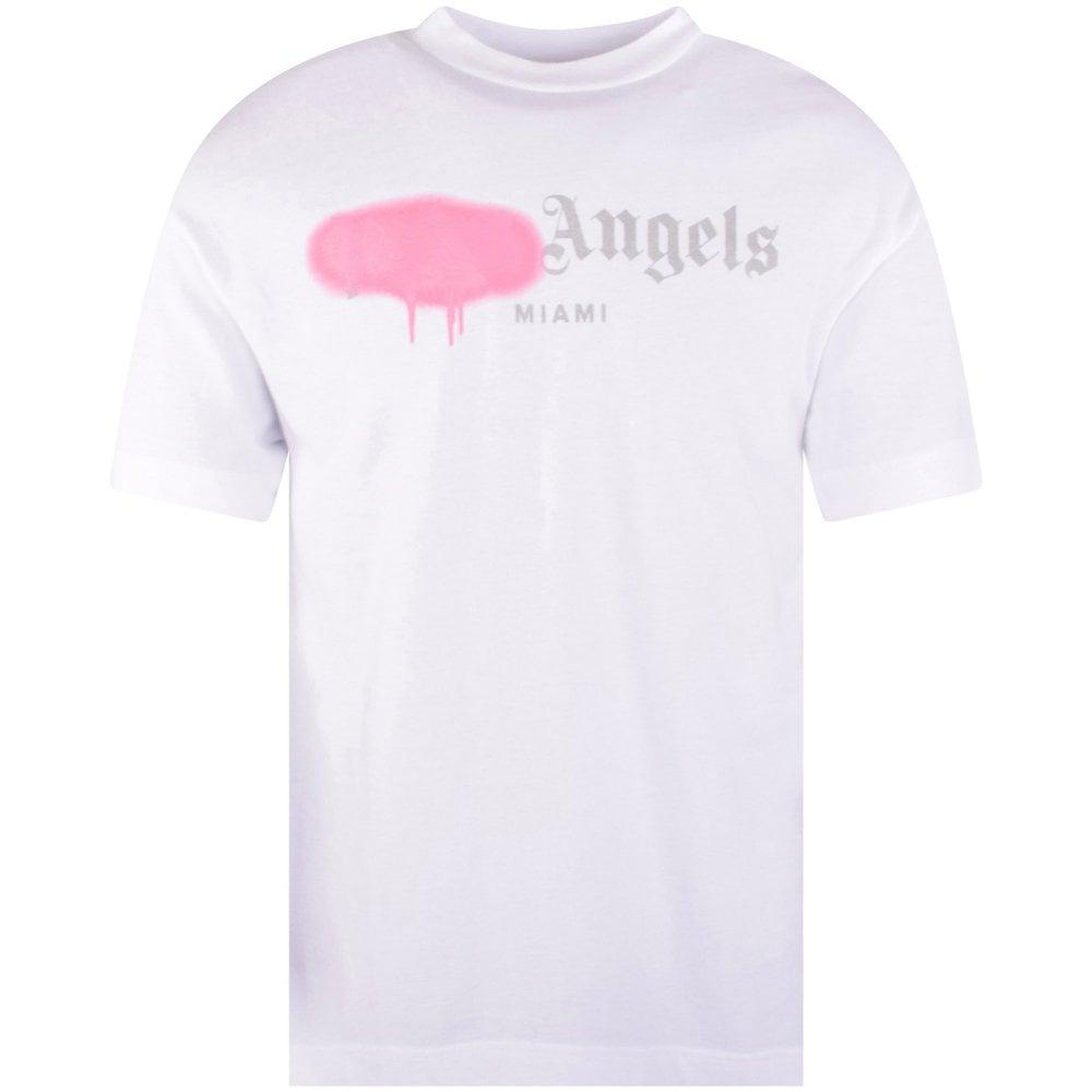 Palm Angels Sprayed Heart T-shirt - Farfetch