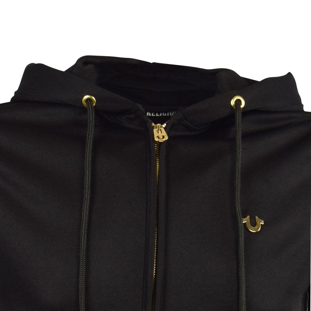 black and gold true religion hoodie