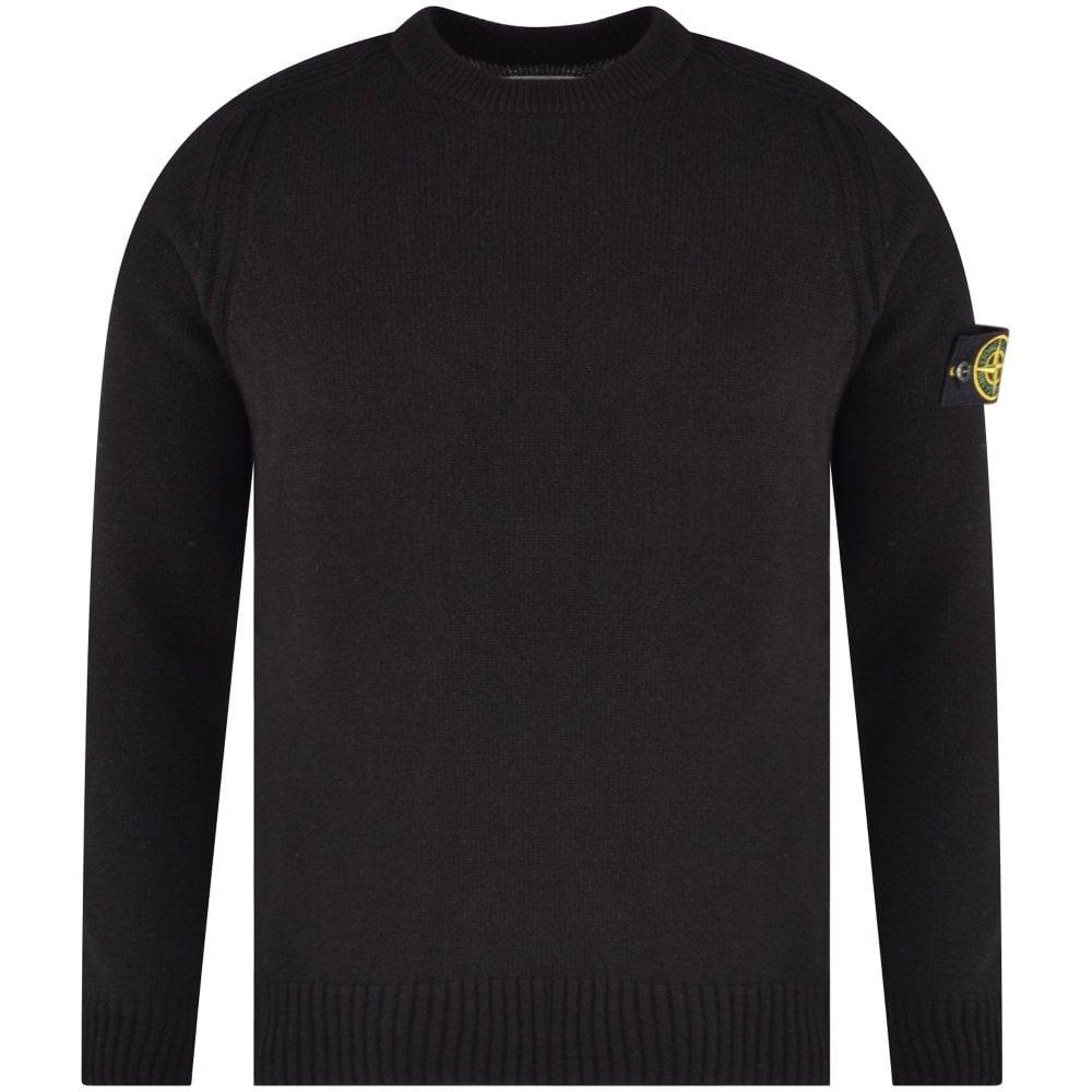 black lambswool jumper
