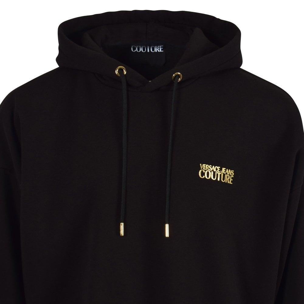 versace hoodie black and gold