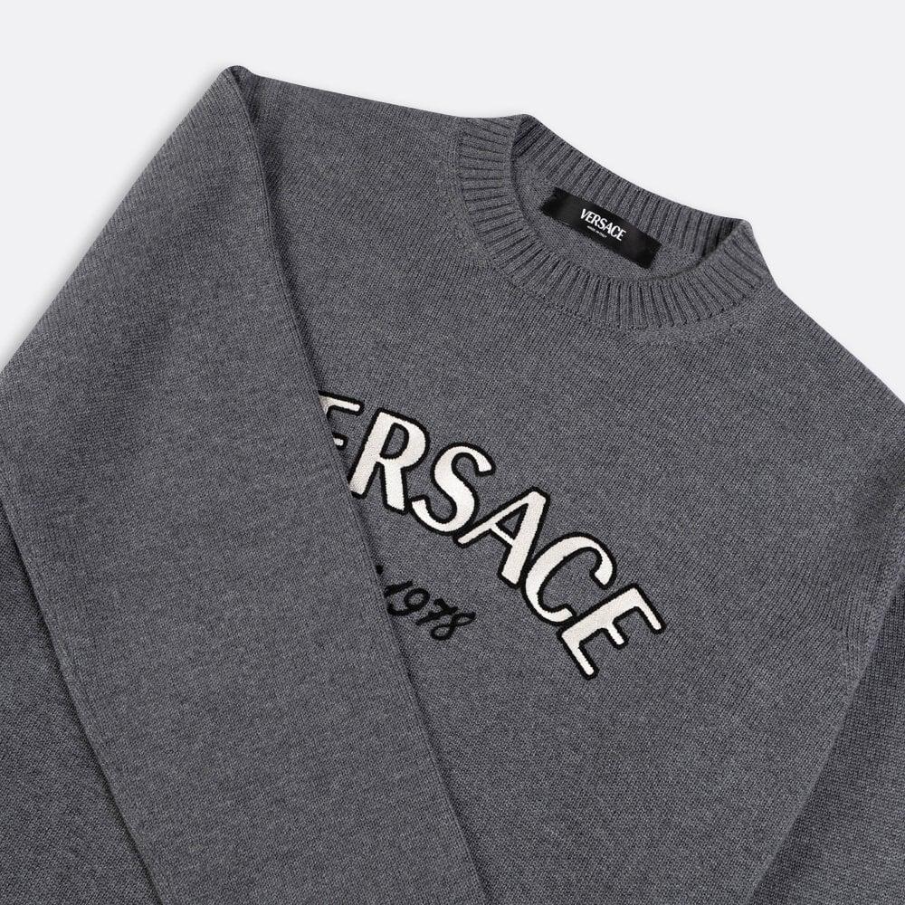 Versace hot sale grey jumper