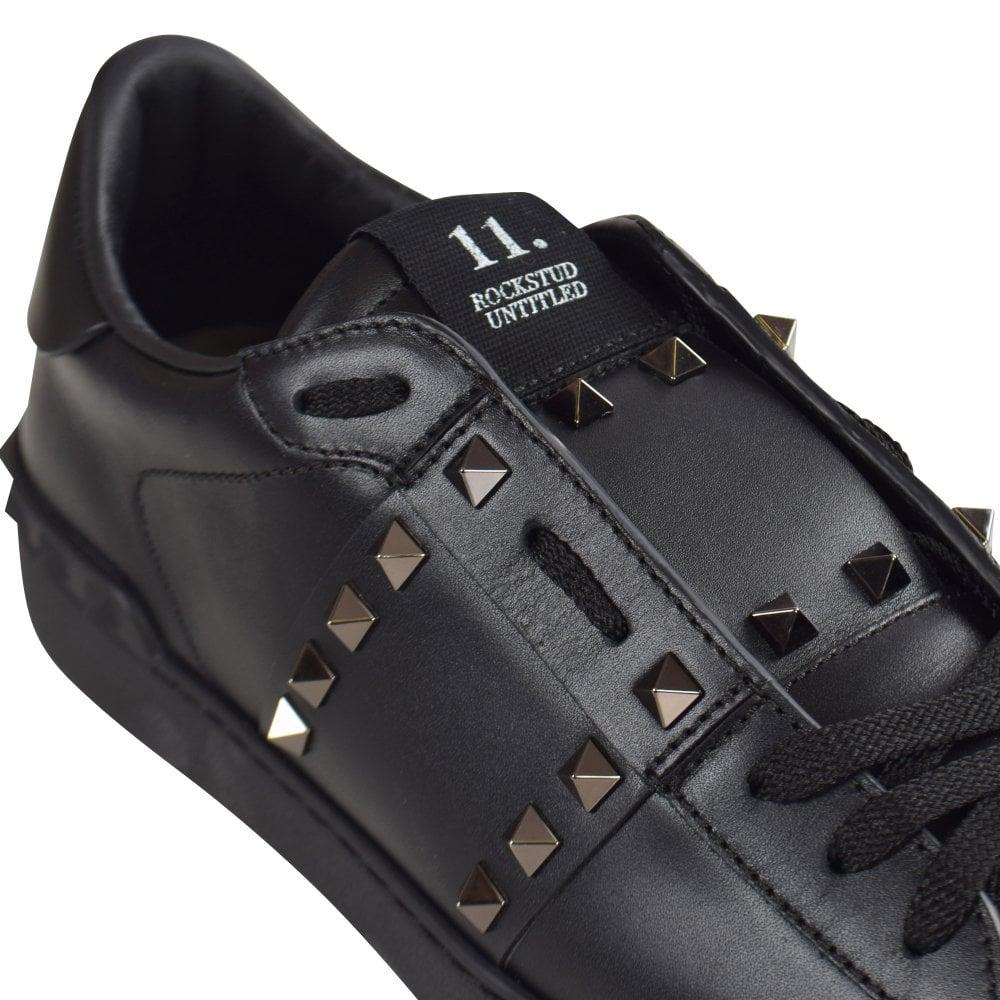Dejlig Parat Tag ud Valentino Garavani Leather Band Sneaker in Nero (Black) for Men - Save 59%  - Lyst