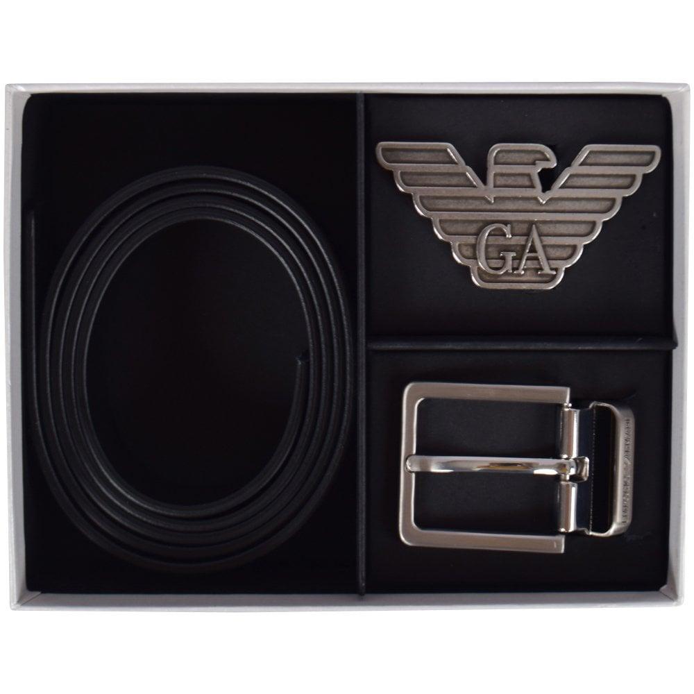 armani leather belt