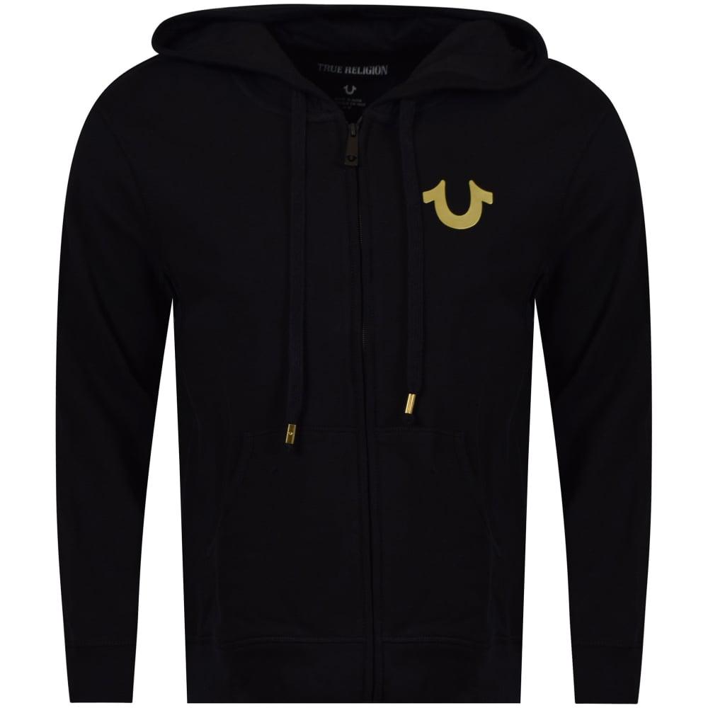 black true religion hoodie