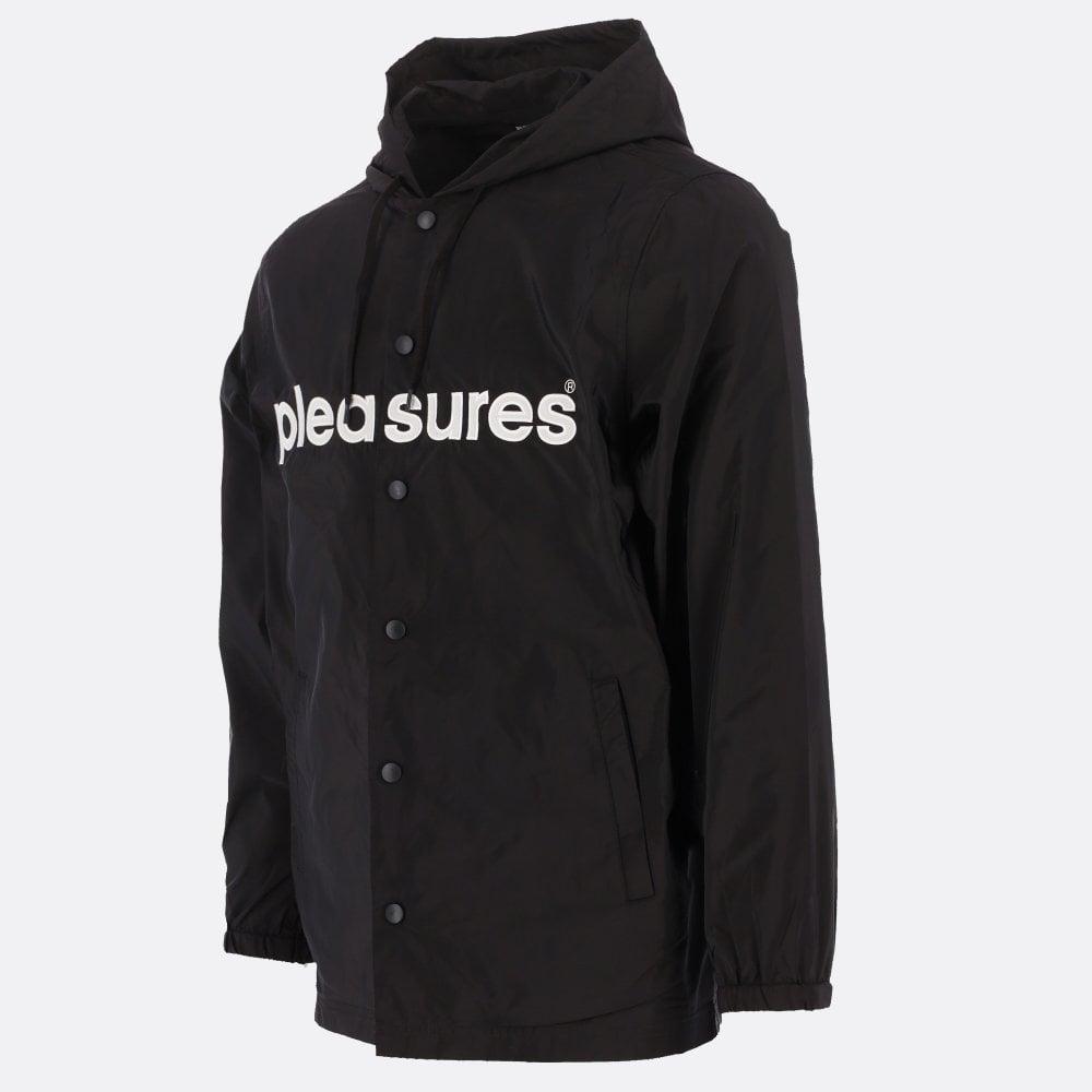 Pleasures Logo Coach Jacket in Black for Men | Lyst