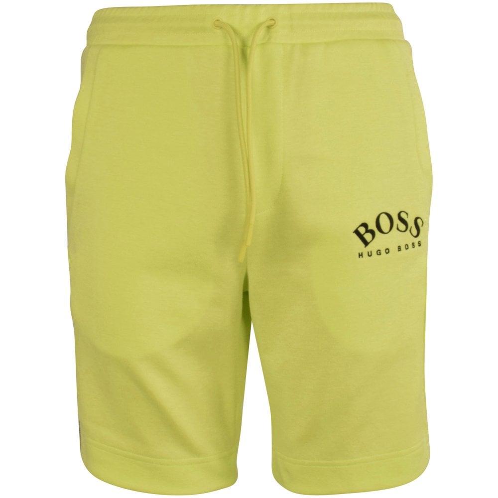 BOSS by HUGO Headlo Fluoro Yellow Shorts in Light Pastel Green (Green) for Men - Lyst