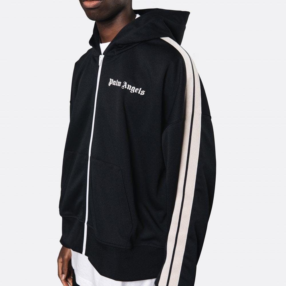Palm Angels Black & Off White Track Hoodie for Men | Lyst Canada