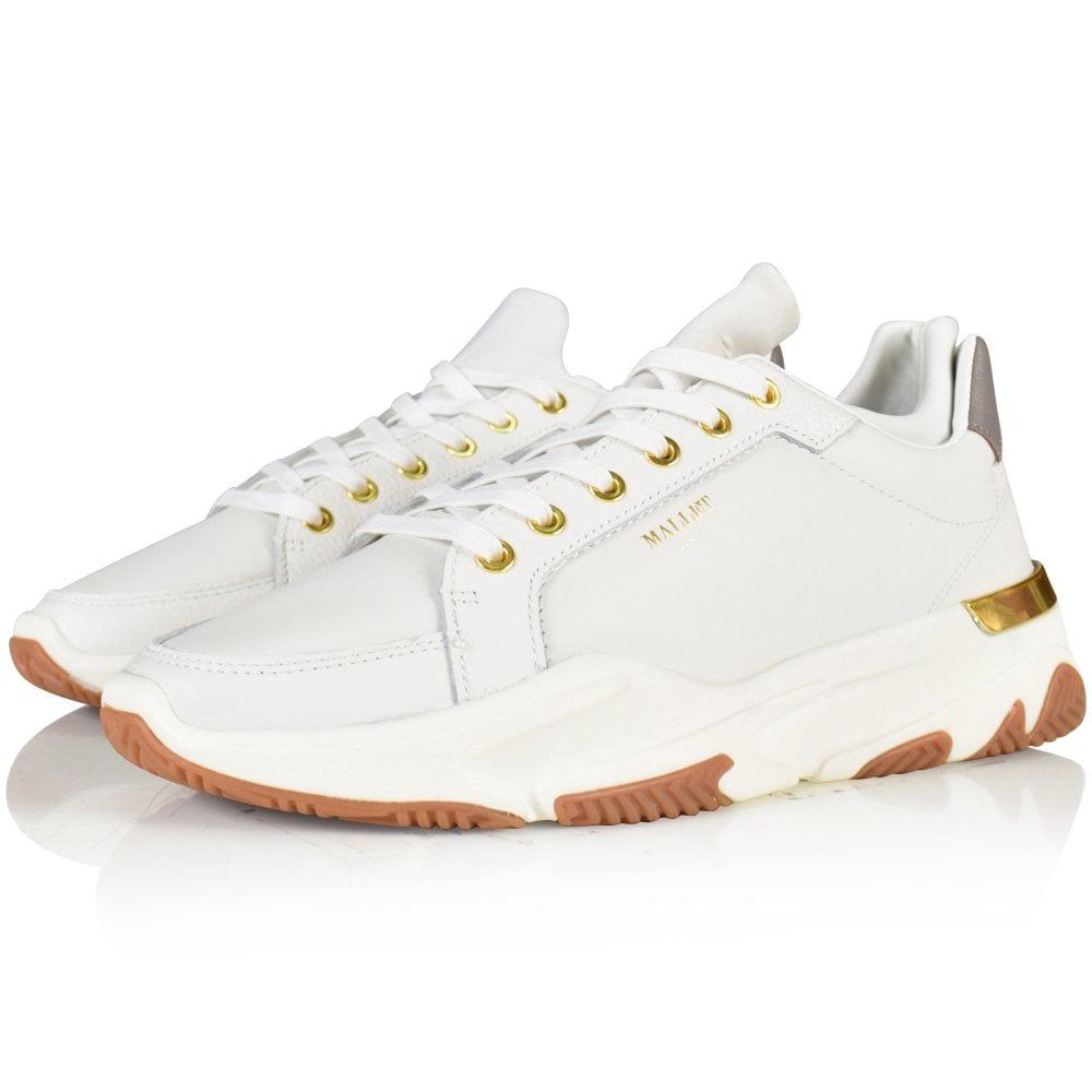 Mallet Leather Kingsland White Trainers 