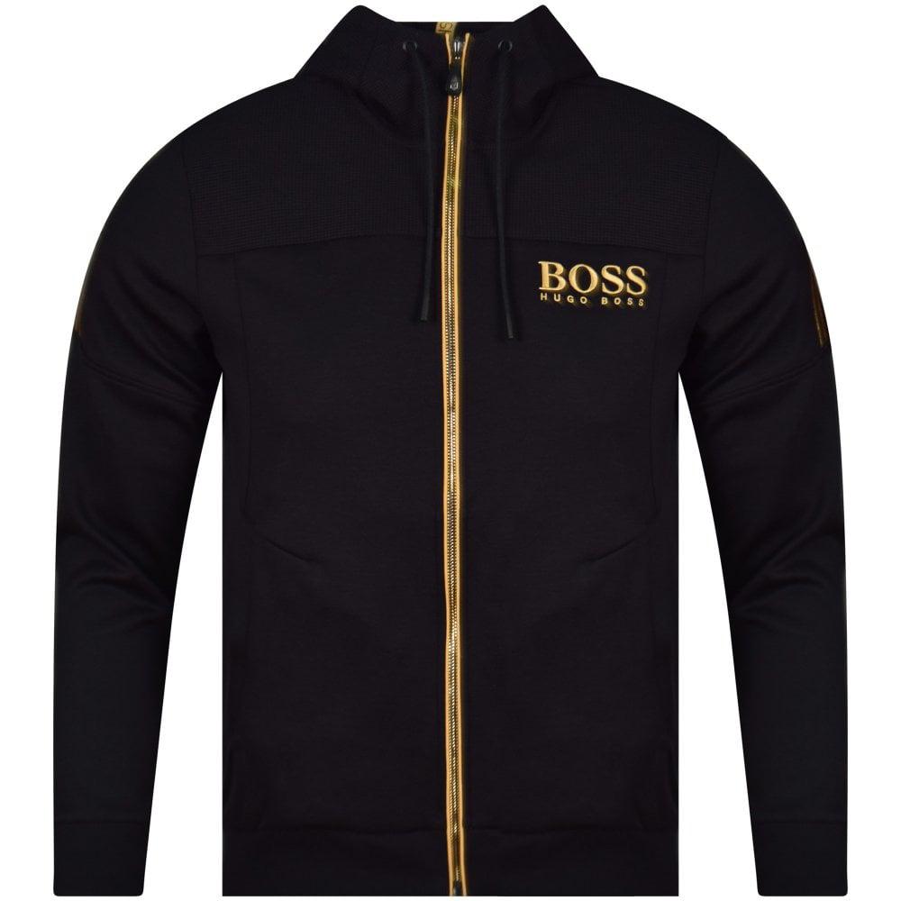 Bakkerij januari schildpad BOSS by HUGO BOSS Black/gold Logo Hoodie for Men | Lyst