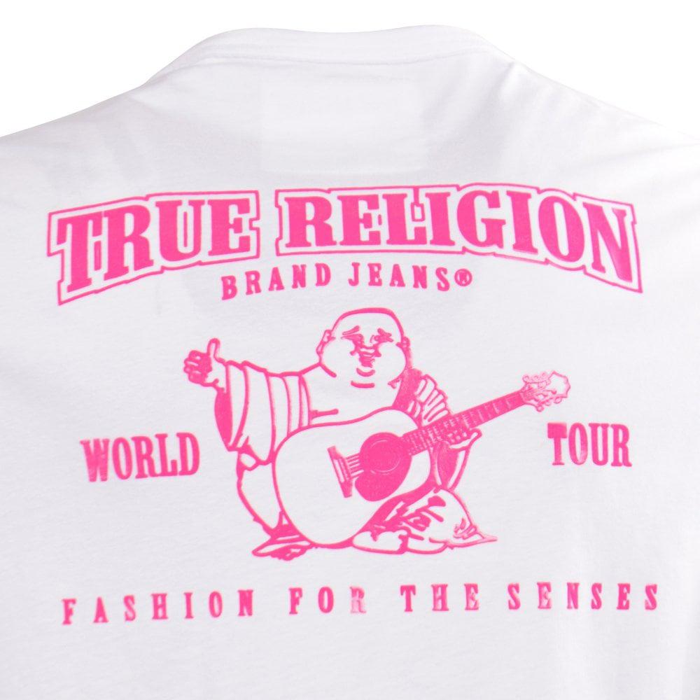 True Religion Stencil Logo Drawcord Top in Blue | Lyst UK