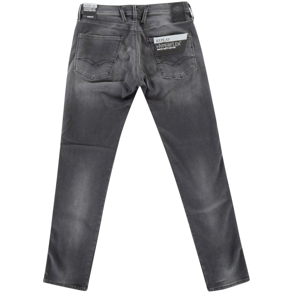 Replay Denim Hyperflex Anbass Grey 