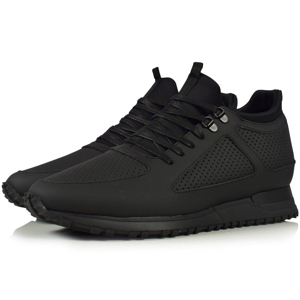 mallet diver leather and mesh trainers