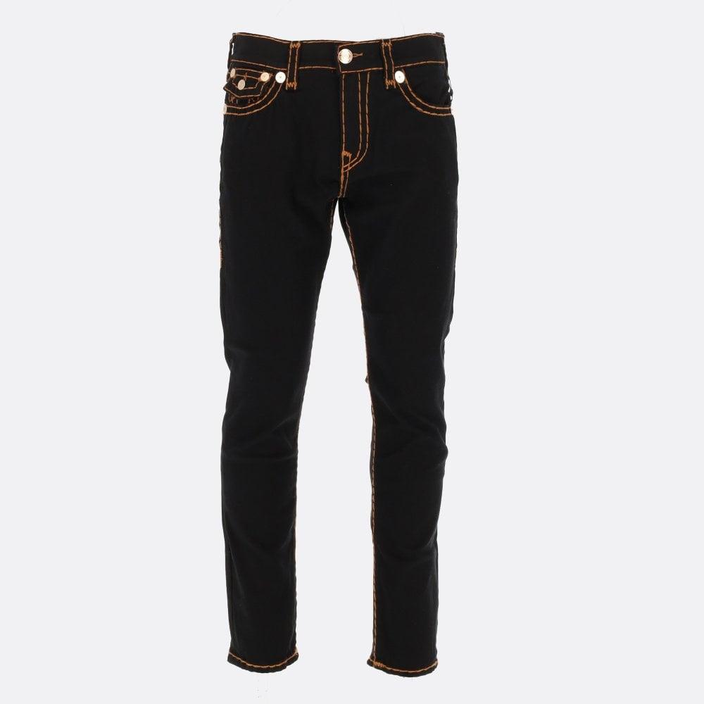 True Religion Black Rocco Big T Jeans for Men | Lyst