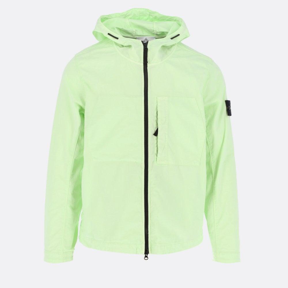 Stone Island Supima Cotton Hooded Jacket in Green for Men | Lyst