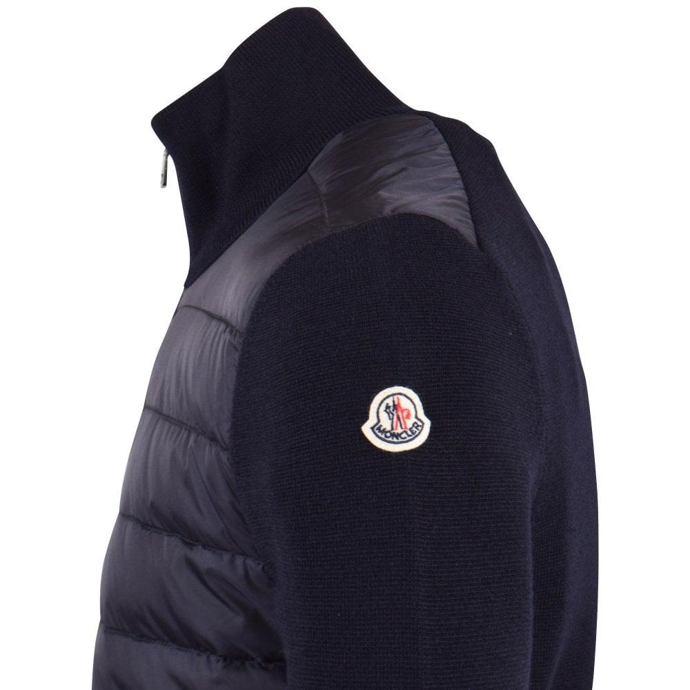 Moncler Navy Maglione Tricot Cardigan in Blue for Men | Lyst