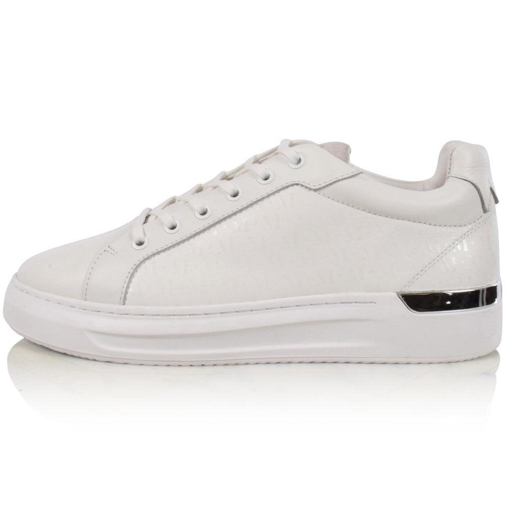 Mallet White Grftr Monogram Trainers for Men Lyst